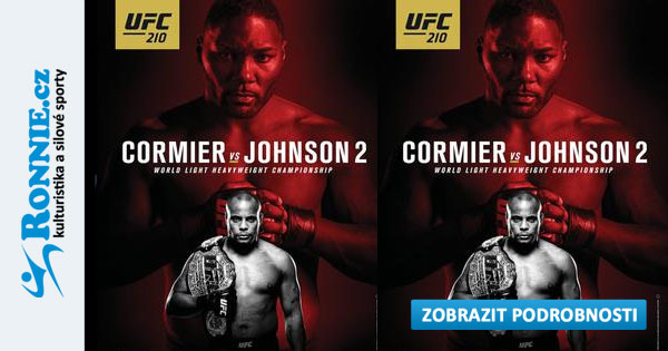 Image accompanying powerlifting.ronnie.cz coverage of the UFC 210 bout between Anthony Johnson and Daniel Cormier.